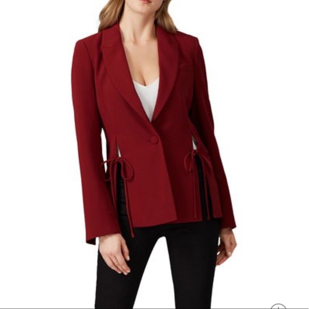 Prabal Gurung Tie Blazer Red 0